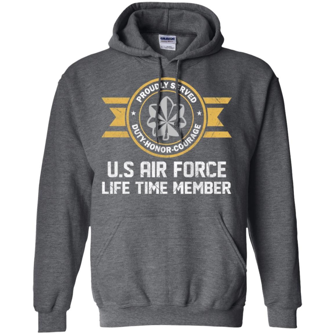 Life time member-US Air Force O-5 Lieutenant Colonel Lt Co O5 Field Officer Ranks Men T Shirt On Front-TShirt-USAF-Veterans Nation