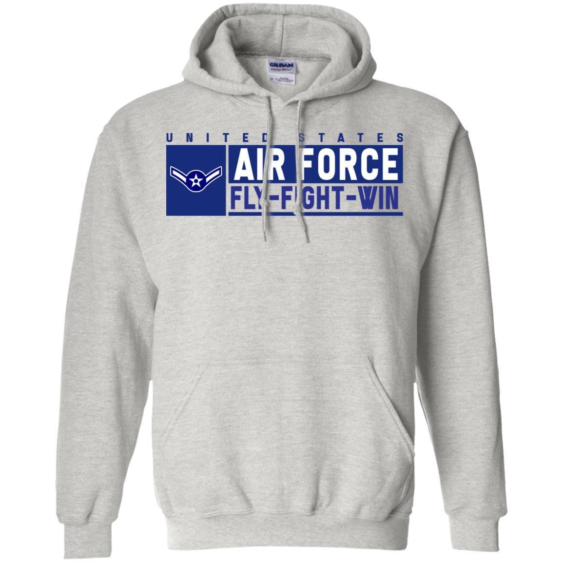 US Air Force E-2 Airman Fly - Fight - Win T-Shirt On Front For Men-TShirt-USAF-Veterans Nation