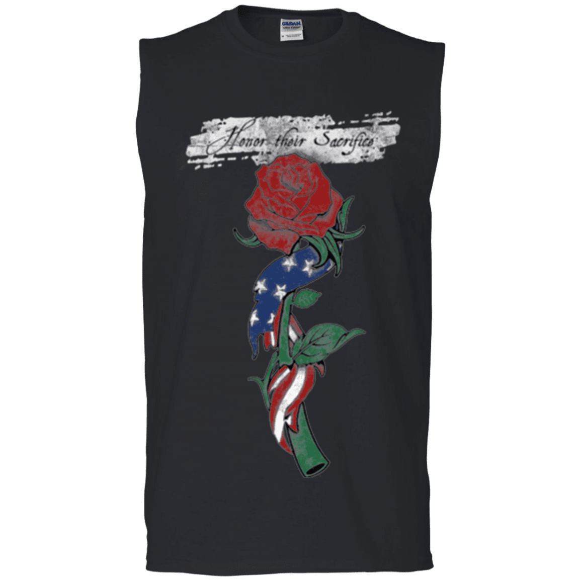 Military T-Shirt "Honor Their Sacrifice"-TShirt-General-Veterans Nation