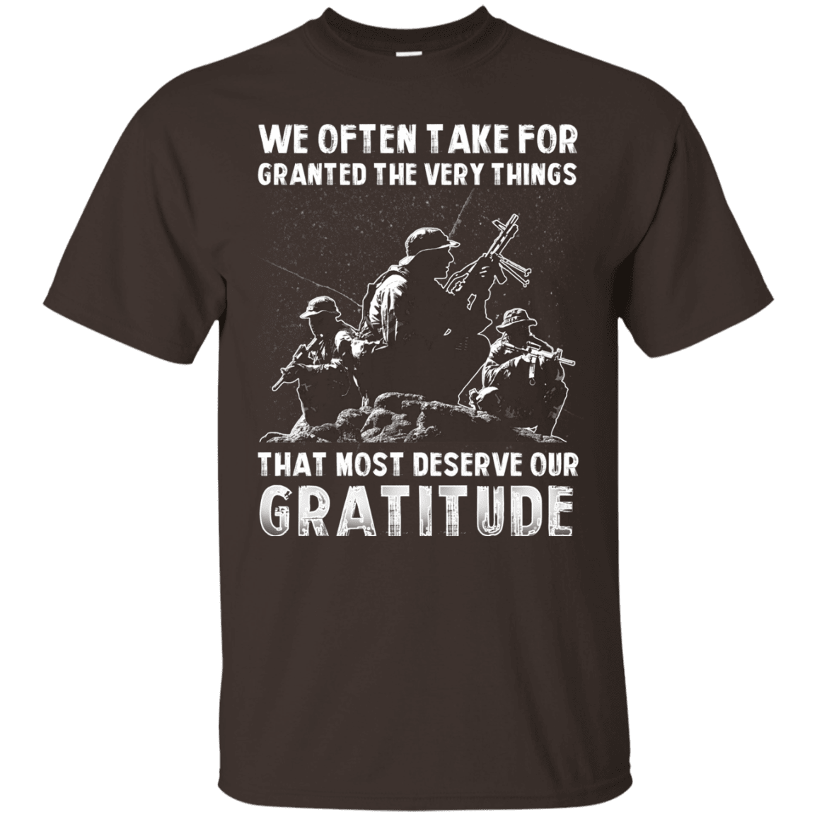 Military T-Shirt "We Often Take For Granted The Very Things"-TShirt-General-Veterans Nation