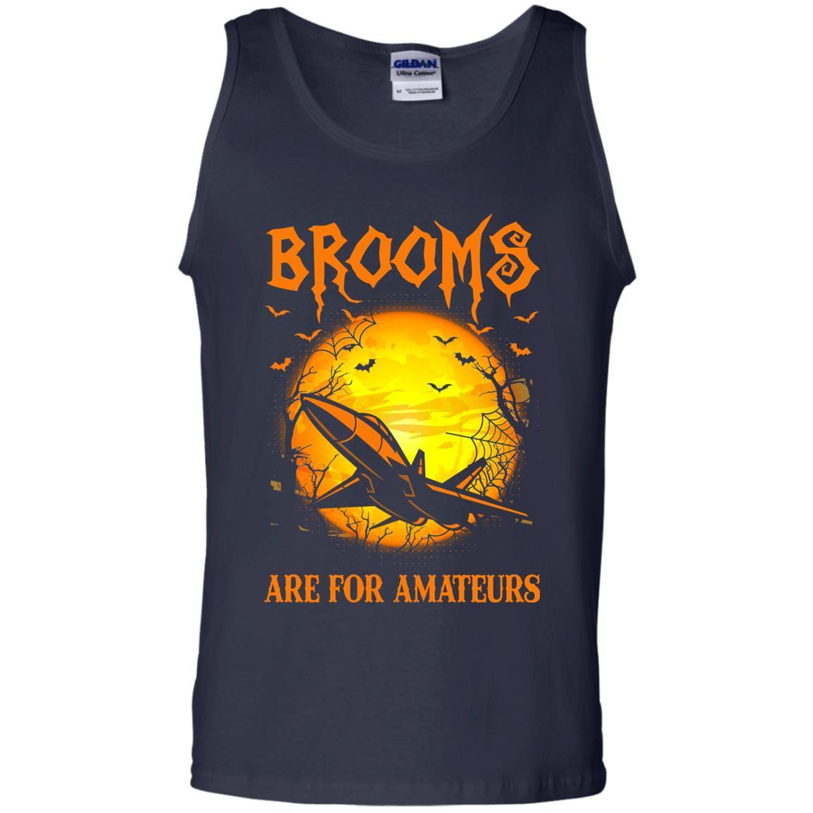 Brooms Are For Amateurs US Air Force Men T Shirt On Front-TShirt-USAF-Veterans Nation