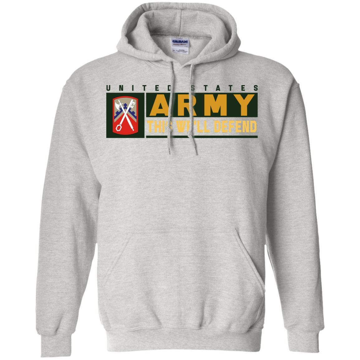 US Army 16TH SUSTAINMENT BRIGADE- This We'll Defend T-Shirt On Front For Men-TShirt-Army-Veterans Nation