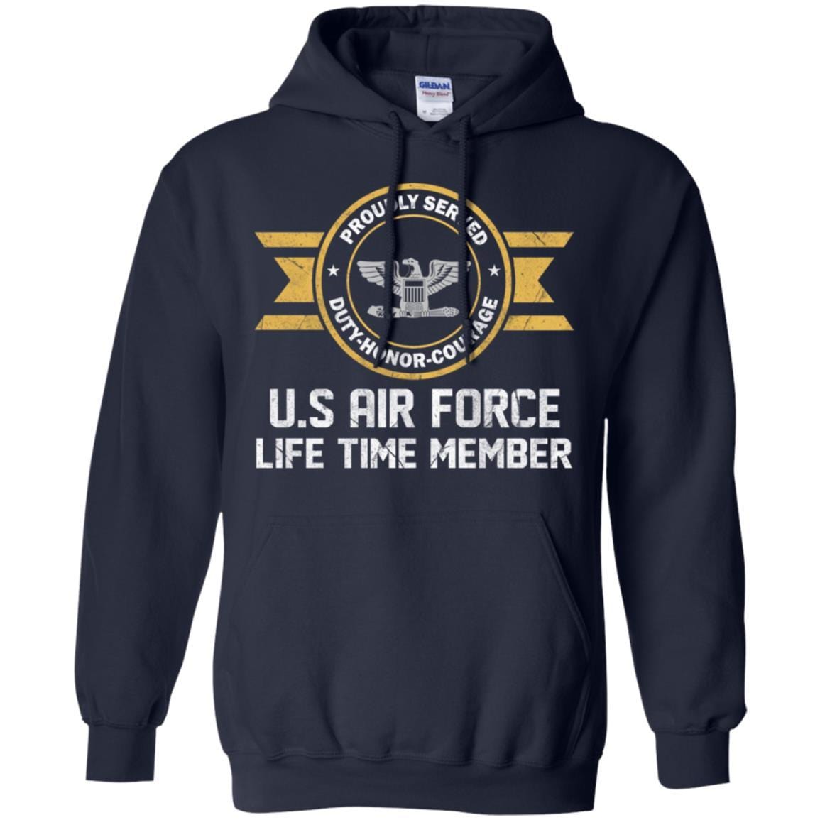 Life time member-US Air Force O-6 Colonel Col O6 Field Officer Ranks Men T Shirt On Front-TShirt-USAF-Veterans Nation