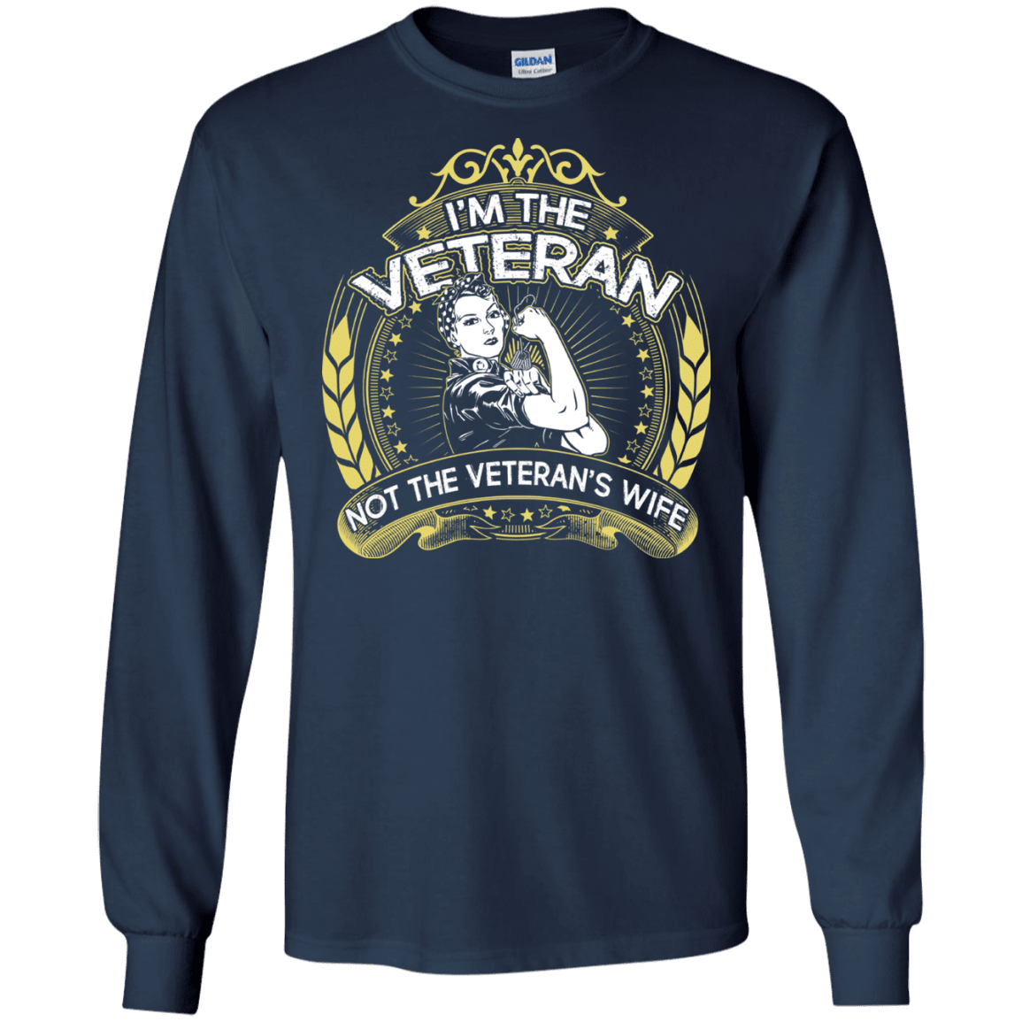 Military T-Shirt "I AM THE VETERAN AND NOT THE VETERAN'S WIFE"-TShirt-General-Veterans Nation