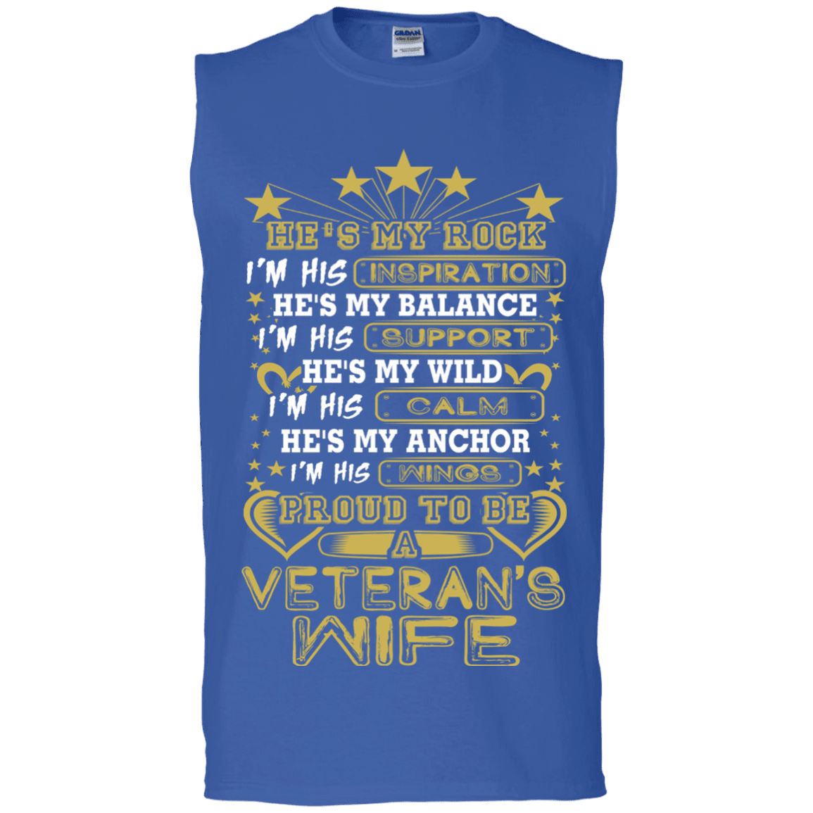 Military T-Shirt "PROUD TO BE A VETERAN'S WIFE"-TShirt-General-Veterans Nation