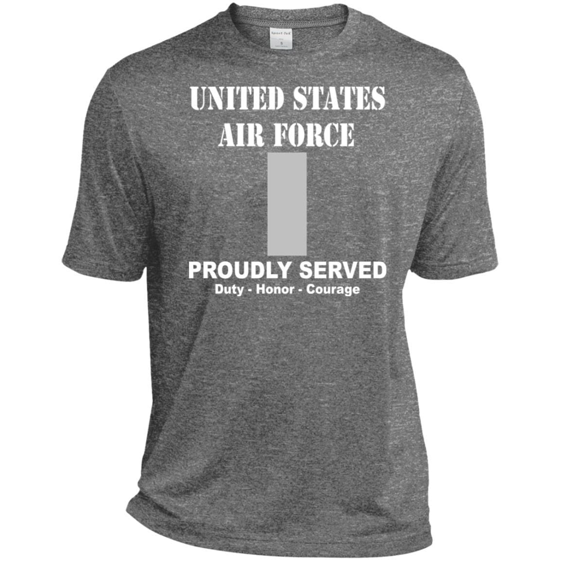 US Air Force O-2 First Lieutenant 1st L O2 Commissioned Officer Ranks T shirt Sport-Tek Tall Pullover Hoodie - T-Shirt-TShirt-USAF-Veterans Nation