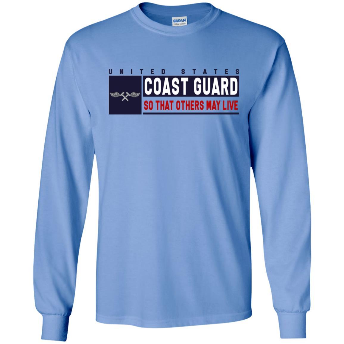 US Coast Guard Aviation Metalsmith AM Logo- So that others may live Long Sleeve - Pullover Hoodie-TShirt-USCG-Veterans Nation