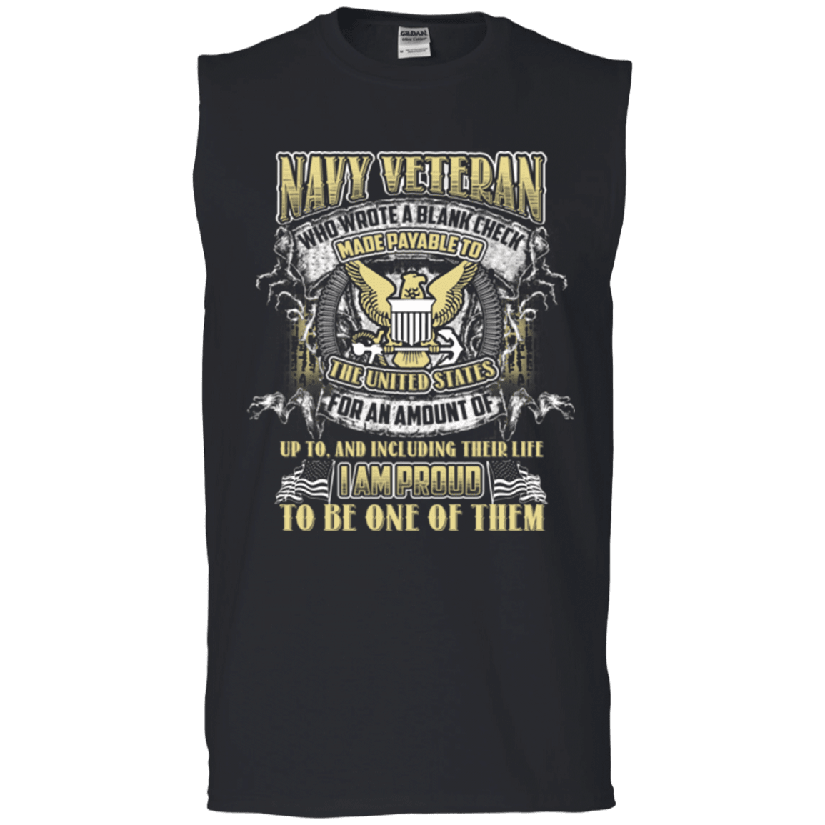 Military T-Shirt "Proud To Be NAVY VETERAN"-TShirt-General-Veterans Nation