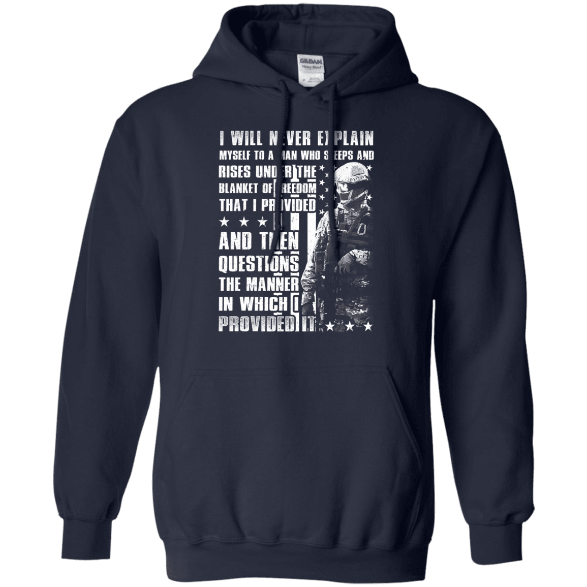 Military T-Shirt "I Will Never Explain Myself To A Man"-TShirt-General-Veterans Nation