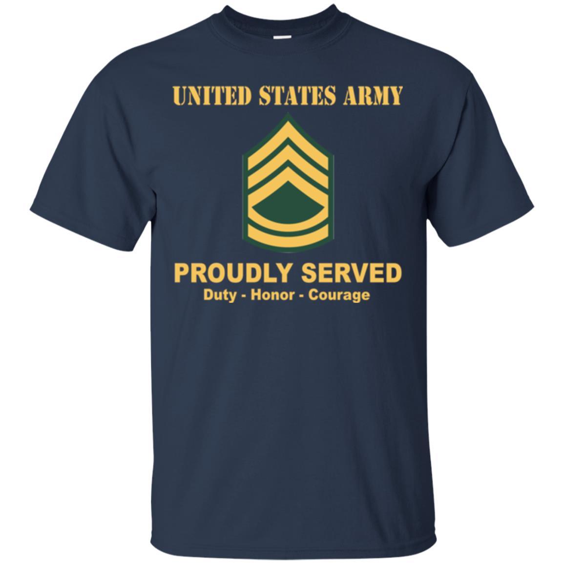 US Army E-7 Sergeant First Class E7 SFC Noncommissioned Officer Ranks Men Front Shirt US Army Rank-TShirt-Army-Veterans Nation