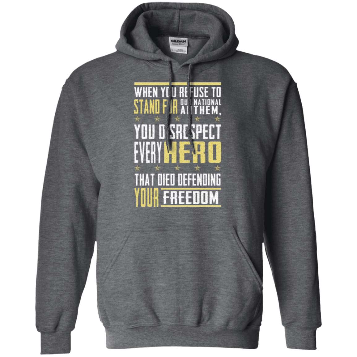 Military T-Shirt "Stand For Our National"-TShirt-General-Veterans Nation