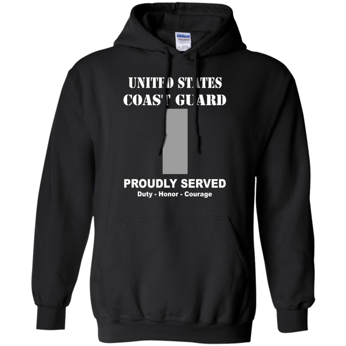US Coast Guard O-2 Lieutenant Junior Grade O2 LTJG Junior Officer Men Front USCG T Shirt-TShirt-USCG-Veterans Nation
