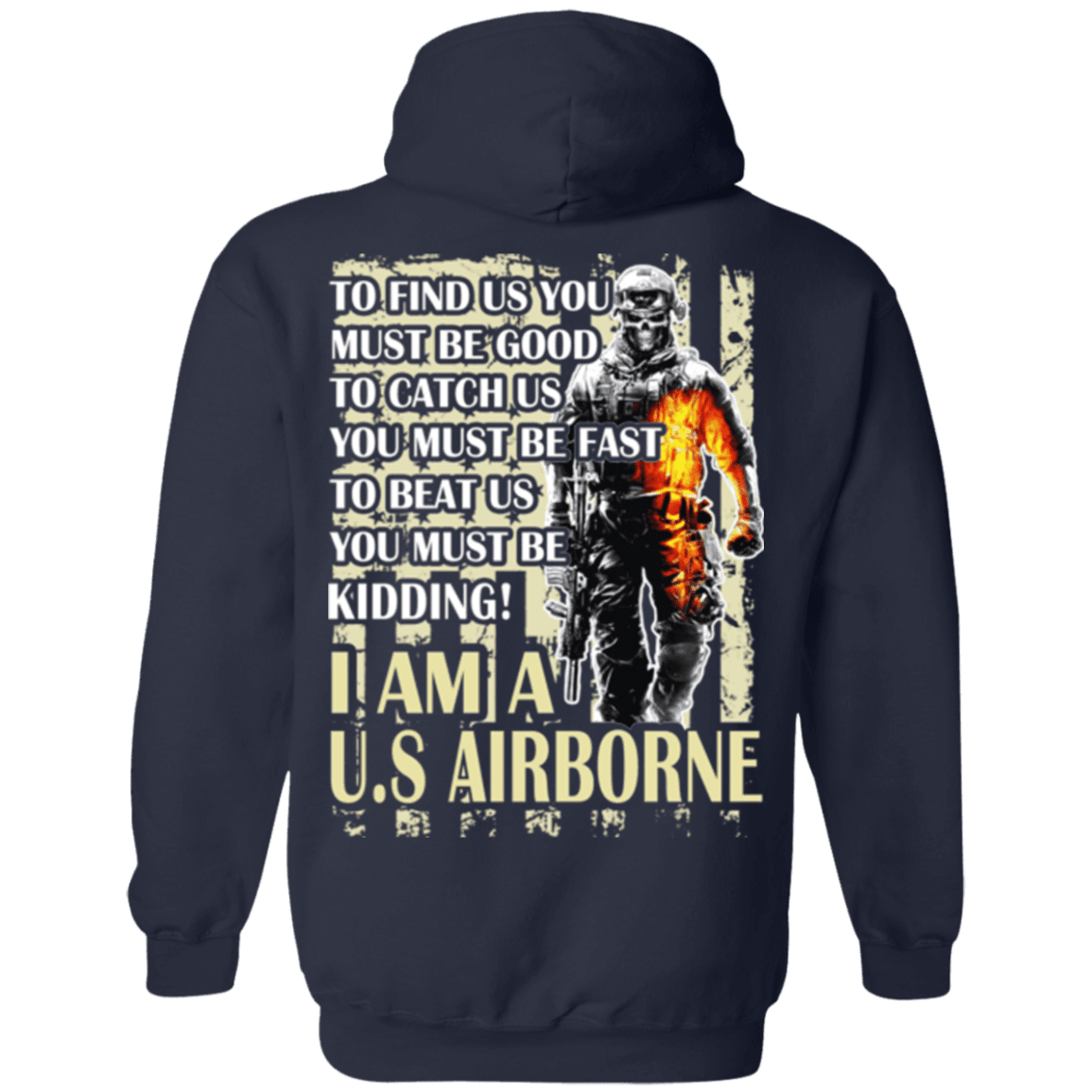 Military T-Shirt "I AM A US Airborne"-TShirt-General-Veterans Nation