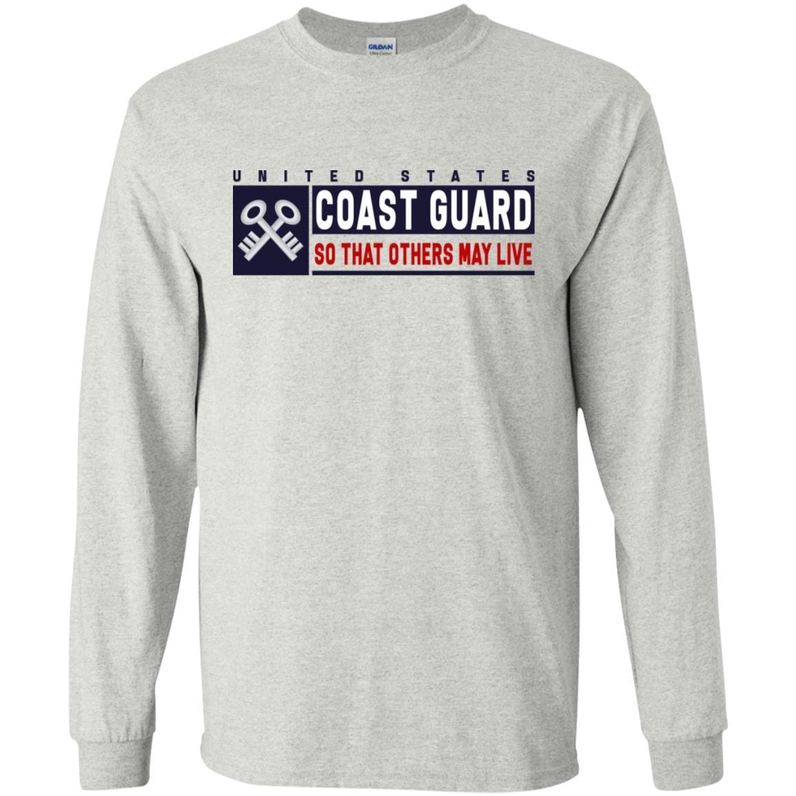 US Coast Guard Storekeeper SK Logo- So that others may live Long Sleeve - Pullover Hoodie-TShirt-USCG-Veterans Nation