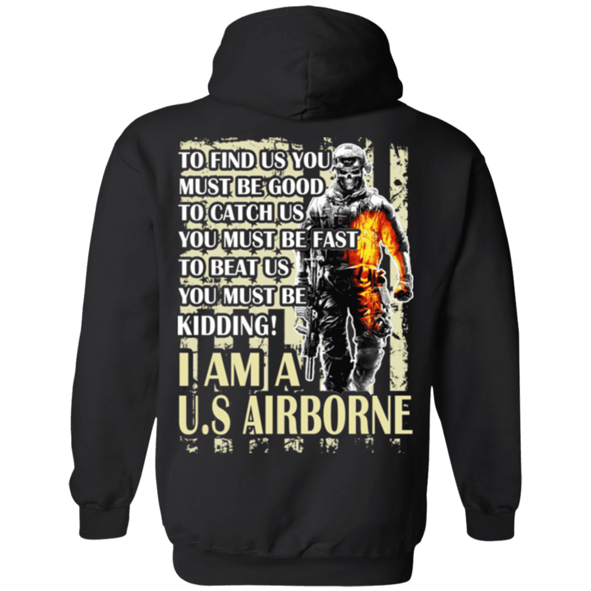 Military T-Shirt "I AM A US Airborne"-TShirt-General-Veterans Nation