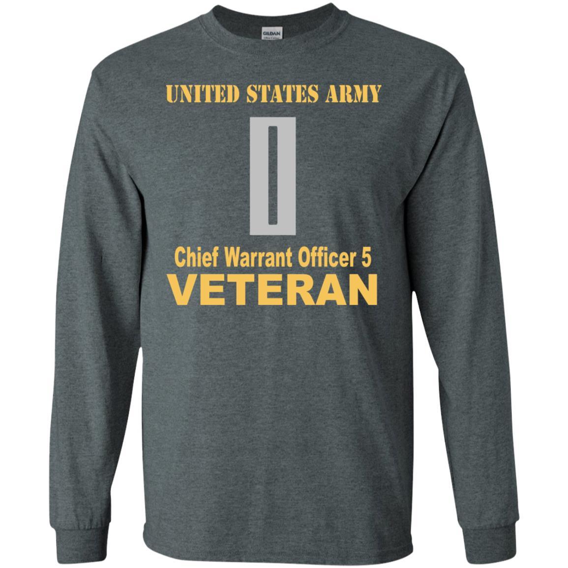 US Army W-5 Chief Warrant Officer 5 W5 CW5 Warrant Officer Veteran Men T Shirt On Front-TShirt-Army-Veterans Nation