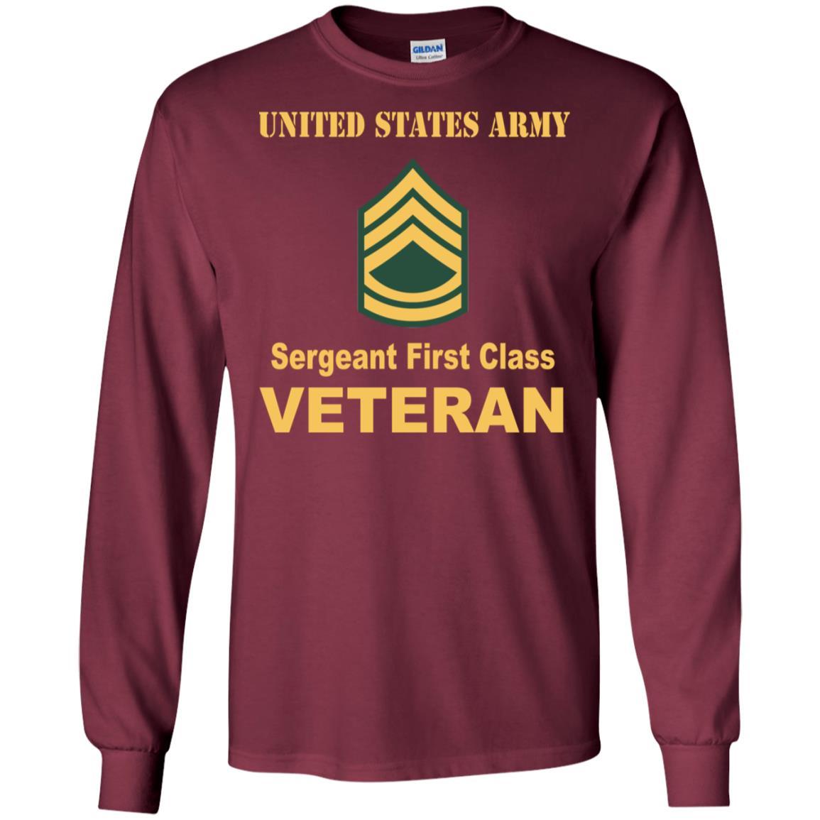 US Army E-7 Sergeant First Class E7 SFC Noncommissioned Officer Ranks Veteran Men T Shirt On Front-TShirt-Army-Veterans Nation