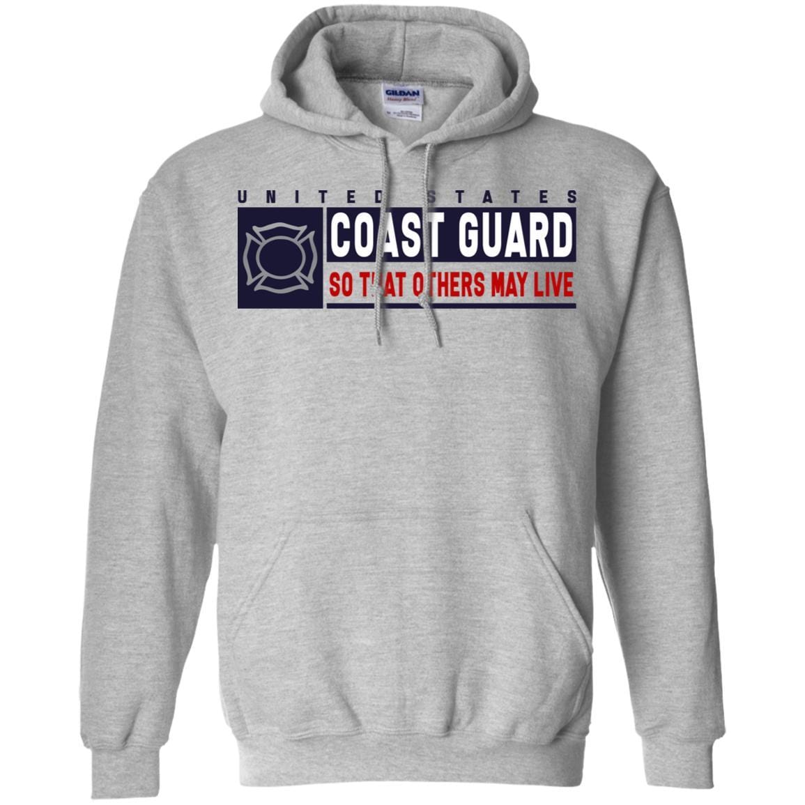 US Coast Guard Fire and Safety Specialist FF Logo- So that others may live Long Sleeve - Pullover Hoodie-TShirt-USCG-Veterans Nation