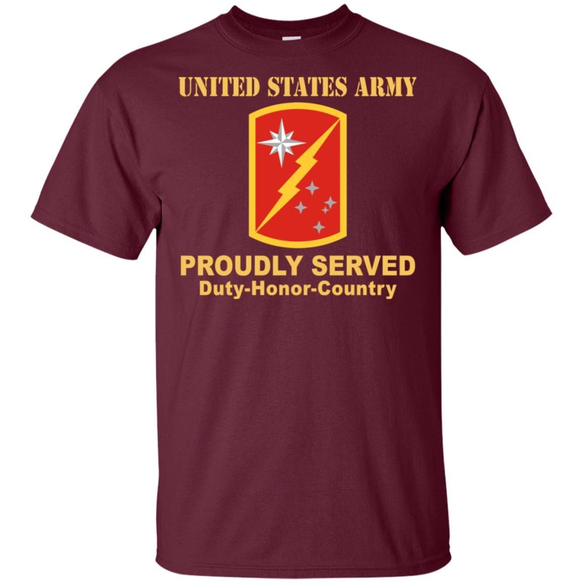 US ARMY 45TH SUSTAINMENT BRIGADE- Proudly Served T-Shirt On Front For Men-TShirt-Army-Veterans Nation