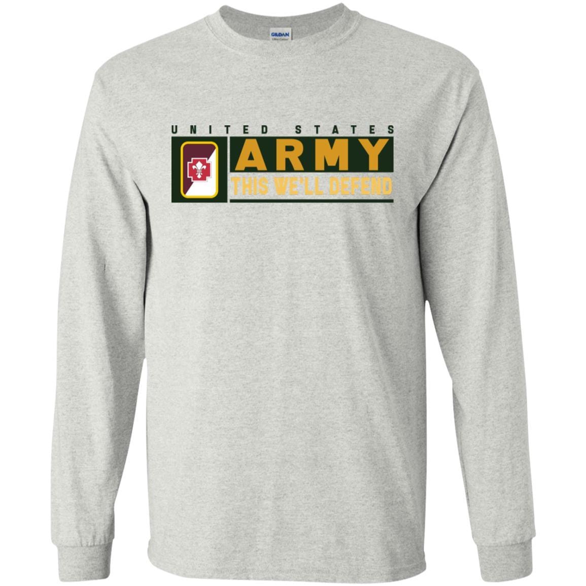 US Army 62ND MEDICAL BRIGADE CSIB- This We'll Defend T-Shirt On Front For Men-TShirt-Army-Veterans Nation