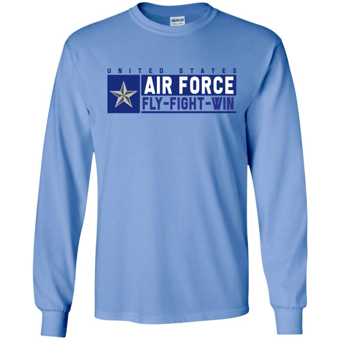 US Air Force O-7 Brigadier General Brig Fly - Fight - Win Long Sleeve - Pullover Hoodie-TShirt-USAF-Veterans Nation