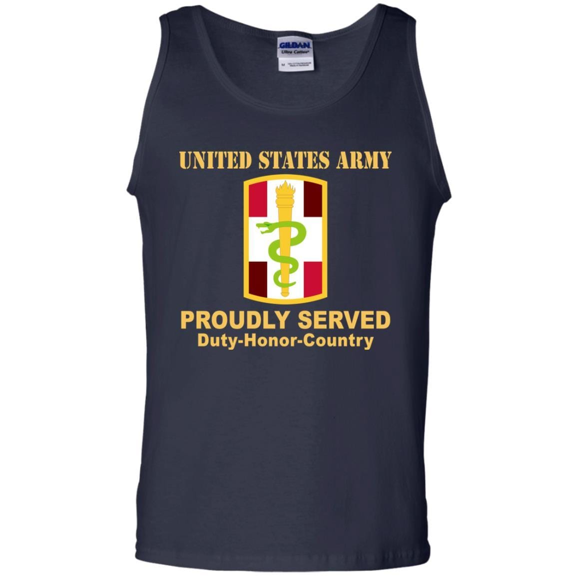 US ARMY 330TH MEDICAL BRIGADE- Proudly Served T-Shirt On Front For Men-TShirt-Army-Veterans Nation