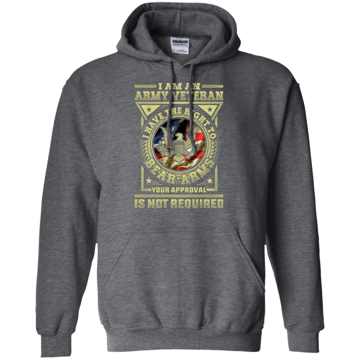 Army Veteran Have the Right To Bear Arms Men Front T Shirts-TShirt-Army-Veterans Nation