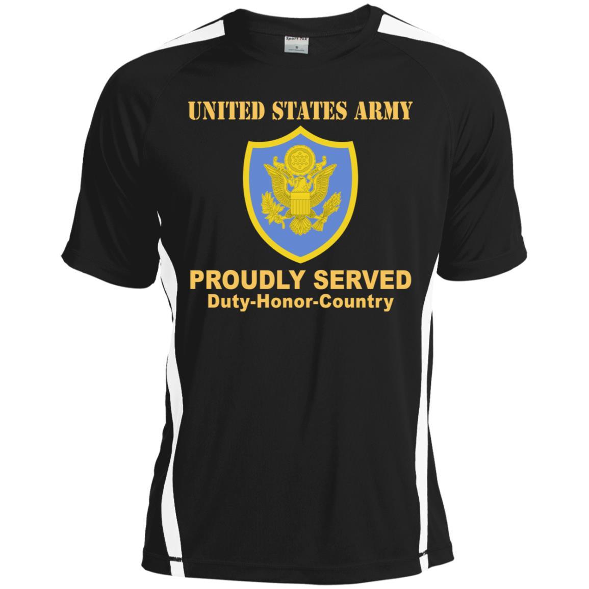 US ARMY PERSONNEL IN DOD AND JOINT ACTIVITIES- Proudly Served T-Shirt On Front For Men-TShirt-Army-Veterans Nation