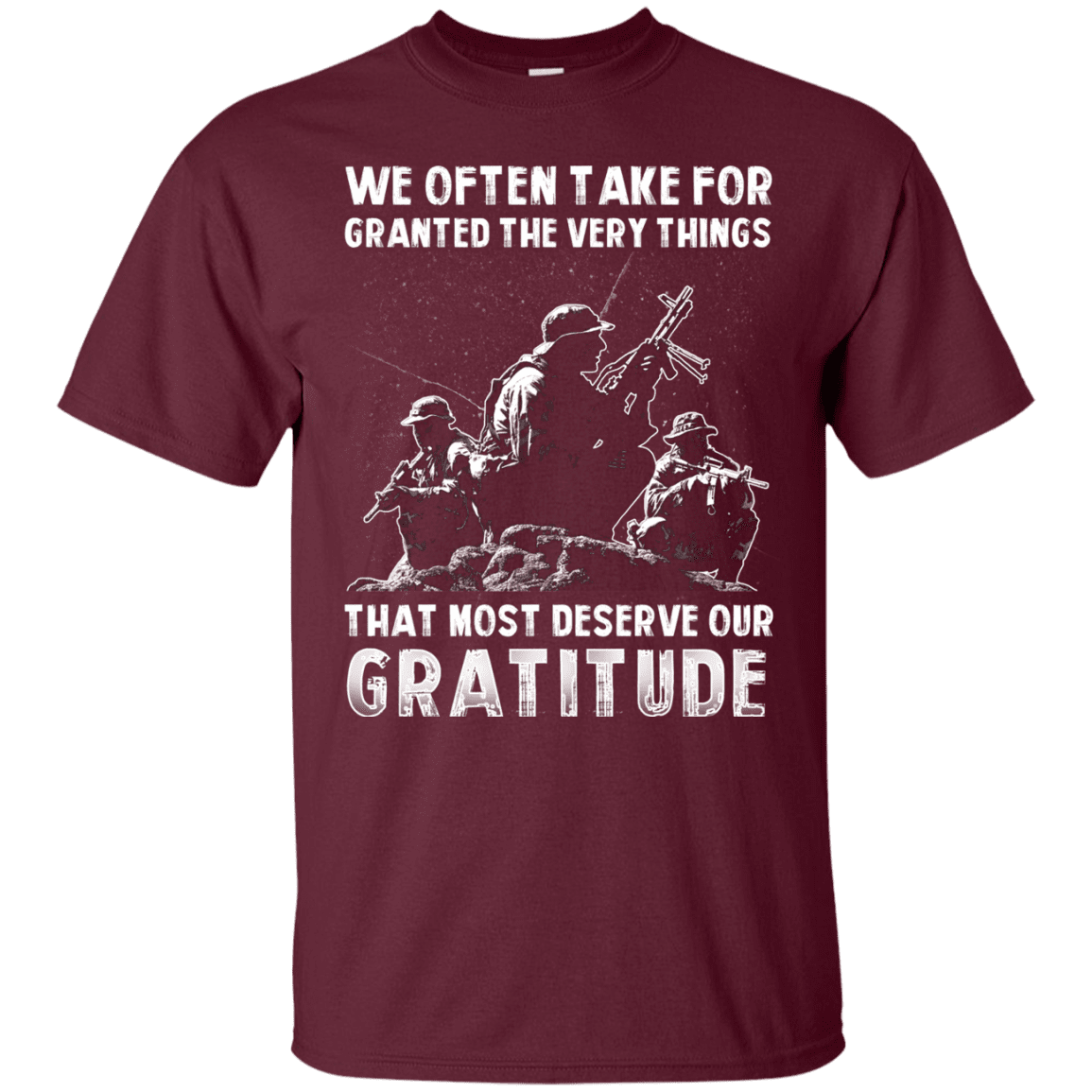 Military T-Shirt "We Often Take For Granted The Very Things"-TShirt-General-Veterans Nation