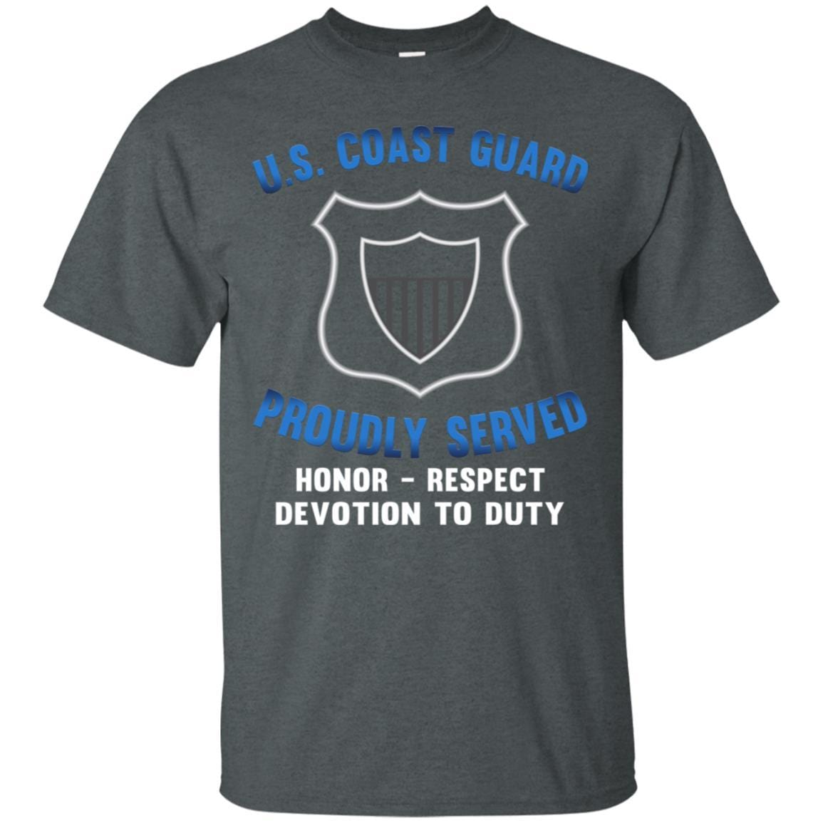 USCG MARITIME ENFORCEMENT ME Logo Proudly Served T-Shirt For Men On Front-TShirt-USCG-Veterans Nation