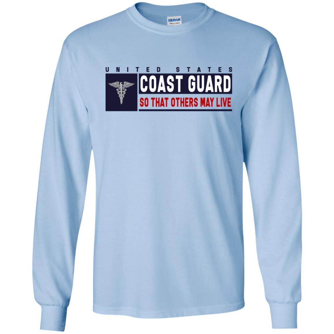 US Coast Guard Health Services Technician HS Logo- So that others may live Long Sleeve - Pullover Hoodie-TShirt-USCG-Veterans Nation