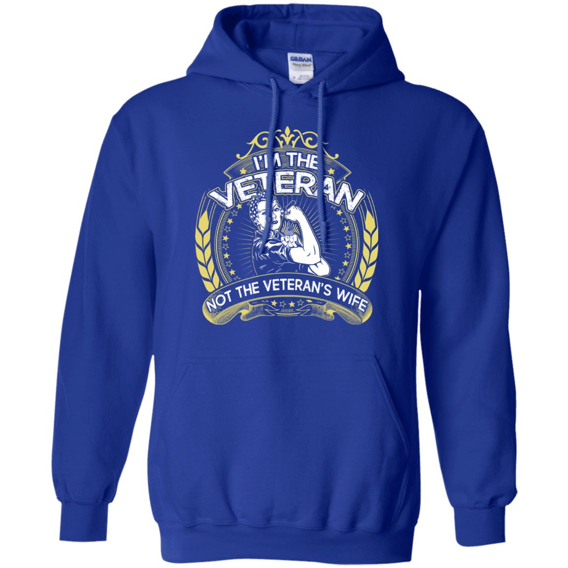 Military T-Shirt "I AM THE VETERAN AND NOT THE VETERAN'S WIFE"-TShirt-General-Veterans Nation
