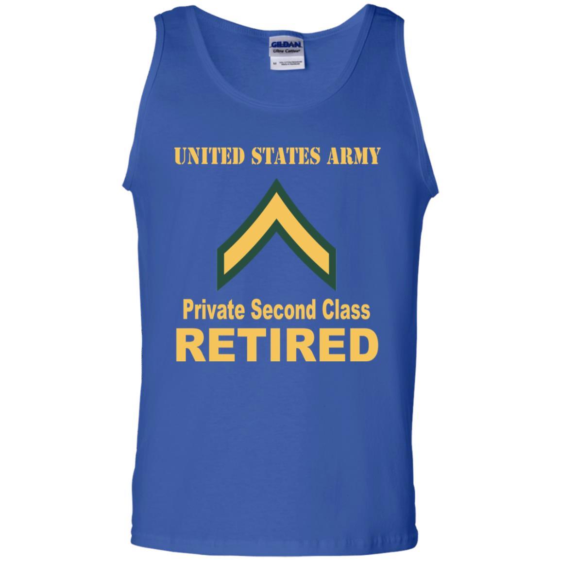 Army E-2 PV2 E2 Private Second Class Enlisted Soldier Retired Men T Shirt On Front-TShirt-Army-Veterans Nation