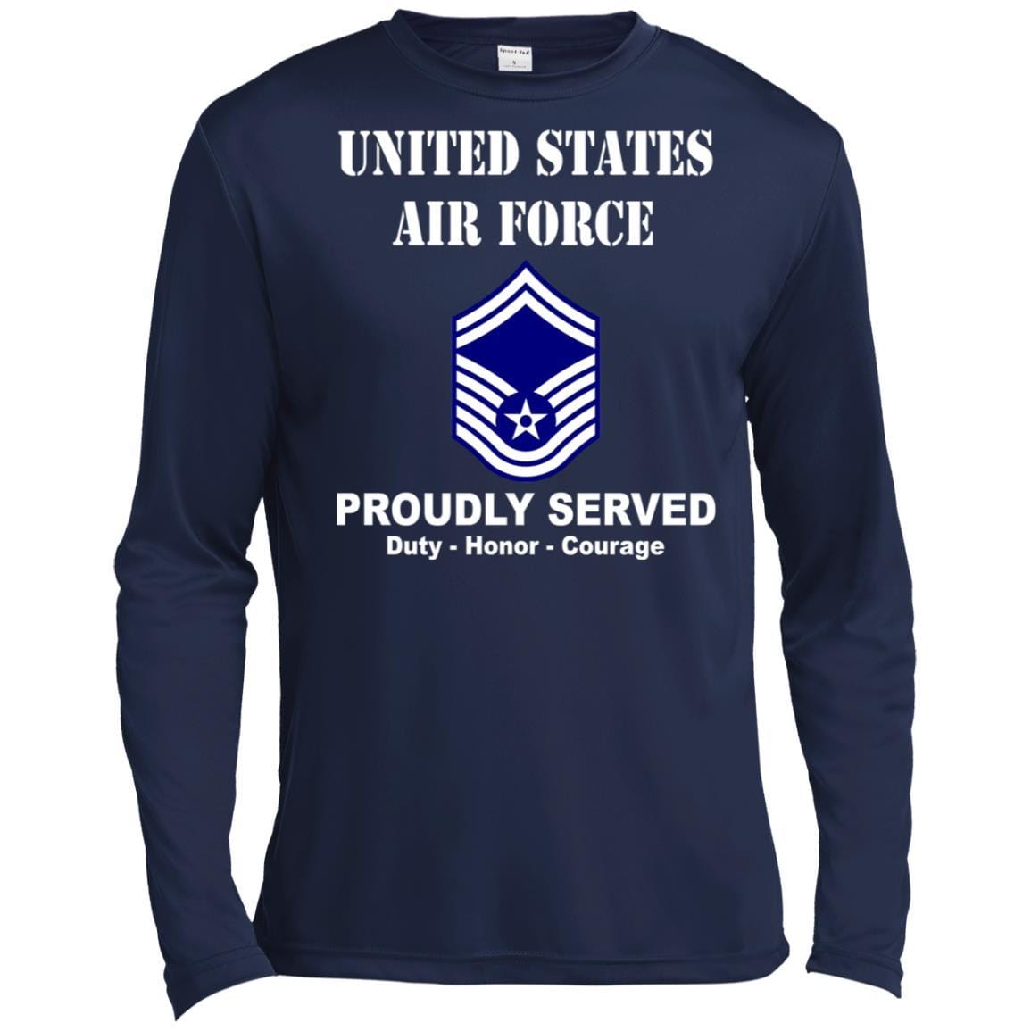 US Air Force E-8 Senior Master Sergeant SMSgt E8 Noncommissioned Officer T shirt Sport-Tek Tall Pullover Hoodie - T-Shirt-TShirt-USAF-Veterans Nation