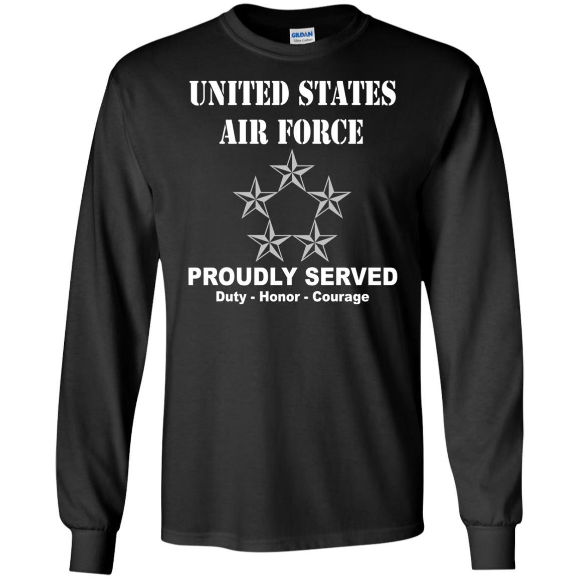 US Air Force O-10 General of the Air Force GAF O10 General Officer Ranks Men Front T Shirt For Air Force-TShirt-USAF-Veterans Nation