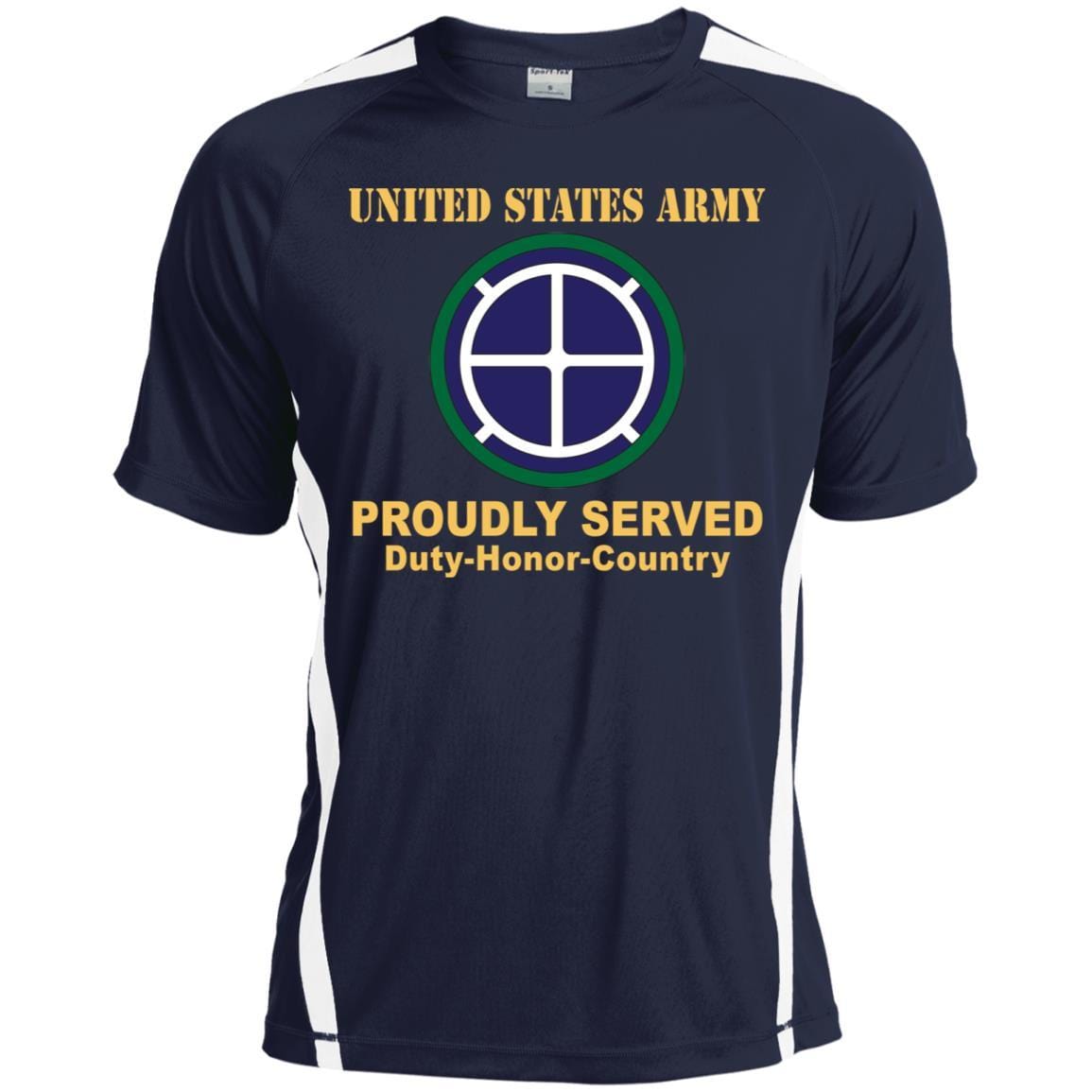 US ARMY 35TH INFANTRY DIVISION - Proudly Served T-Shirt On Front For Men-TShirt-Army-Veterans Nation
