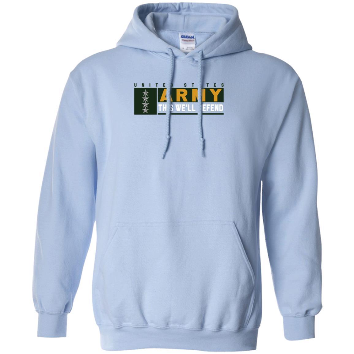 US Army O-10 This We Will Defend Long Sleeve - Pullover Hoodie-TShirt-Army-Veterans Nation