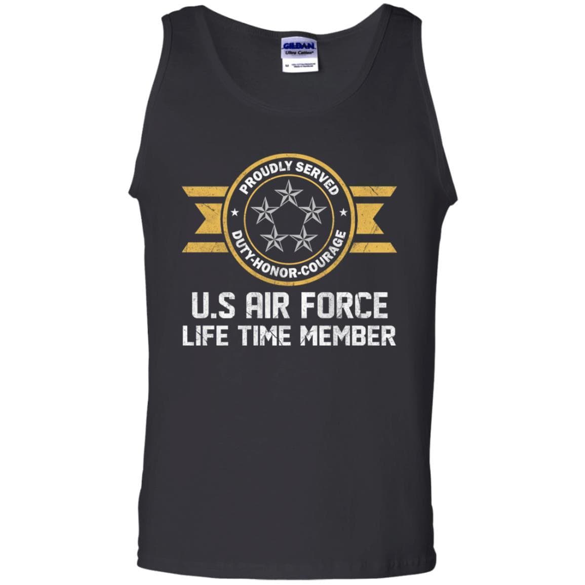 Life time member-US Air Force O-10 General of the Air Force GAF O10 General Officer Ranks Men T Shirt On Front-TShirt-USAF-Veterans Nation