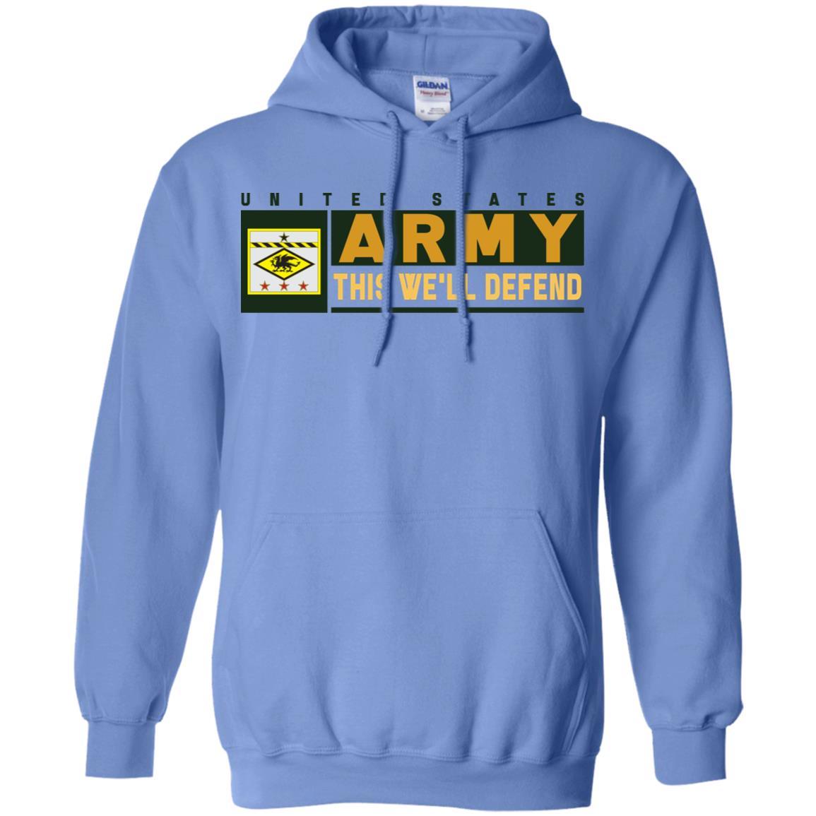 US Army 13TH FINANCIAL MANAGEMENT SUPPORT CENTER- This We'll Defend T-Shirt On Front For Men-TShirt-Army-Veterans Nation