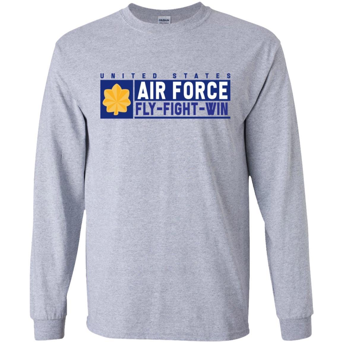 US Air Force O-4 Major Fly - Fight - Win T-Shirt On Front For Men-TShirt-USAF-Veterans Nation