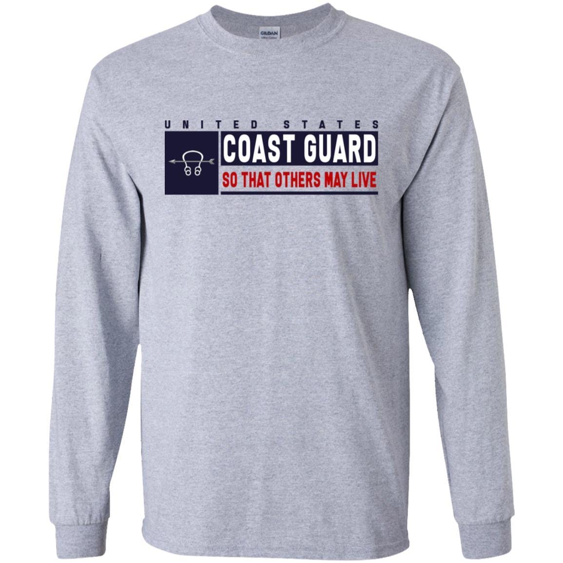 US Coast Guard Sonar Technician ST Logo- So that others may live Long Sleeve - Pullover Hoodie-TShirt-USCG-Veterans Nation