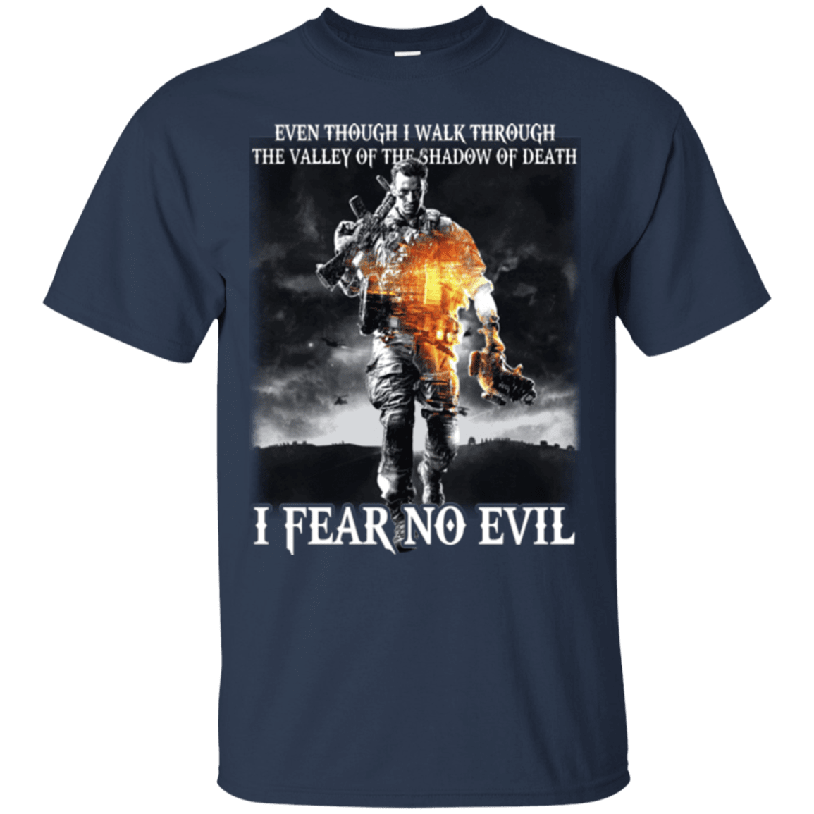 Military T-Shirt "I FEAR NO EVIL"-TShirt-General-Veterans Nation