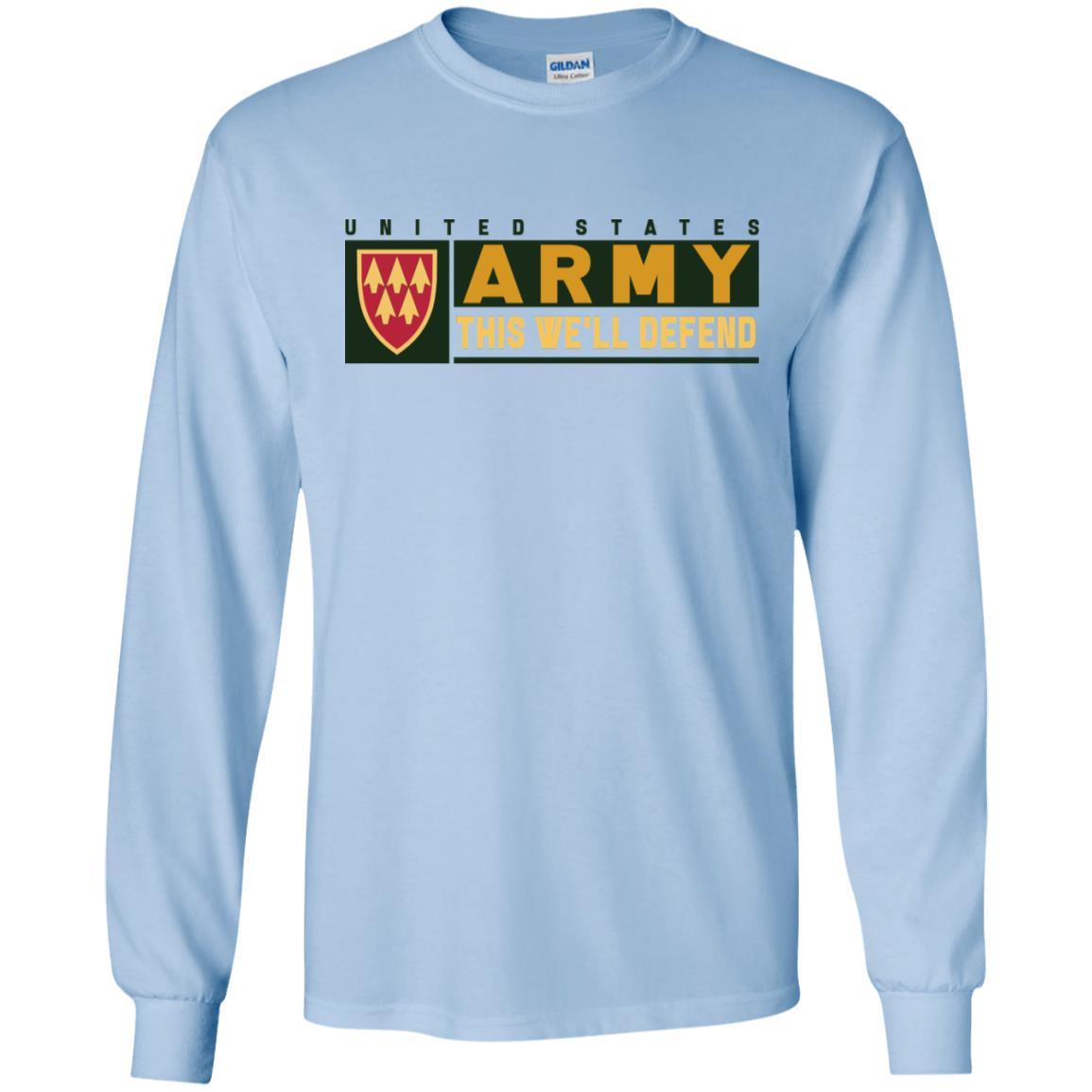 US Army 32ND AIR AND MISSILE DEFENSE COMMAND- This We'll Defend T-Shirt On Front For Men-TShirt-Army-Veterans Nation
