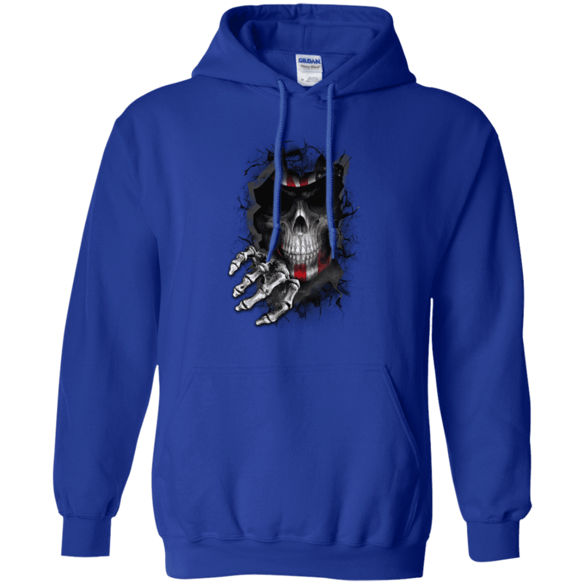 Military T-Shirt "Veteran American Skull"-TShirt-General-Veterans Nation