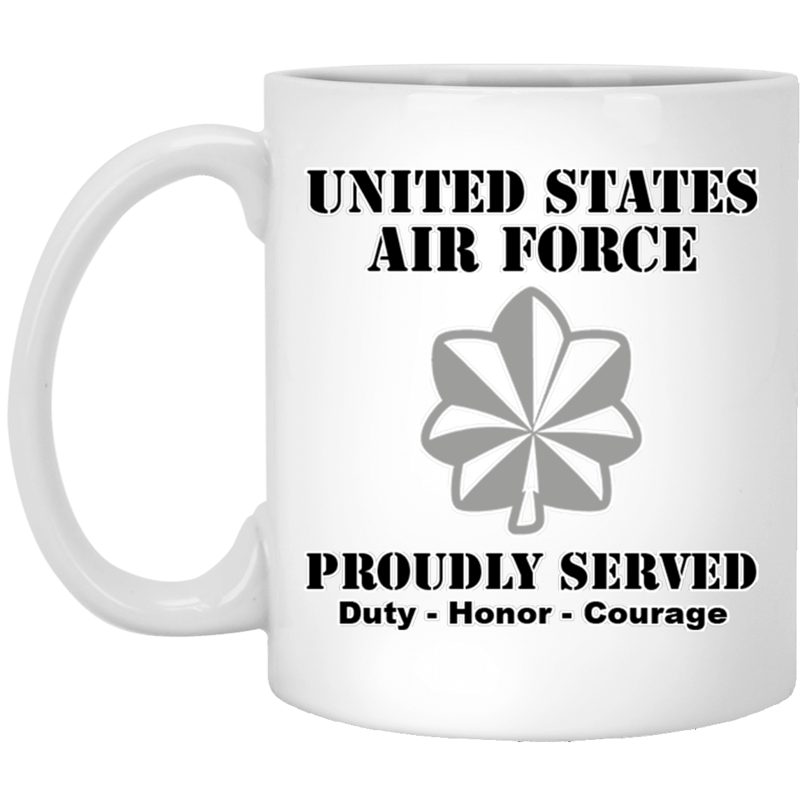 US Air Force O-5 Lieutenant Colonel Lt Co O5 Field Officer Ranks White Coffee Mug - Stainless Travel Mug-Mug-USAF-Ranks-Veterans Nation