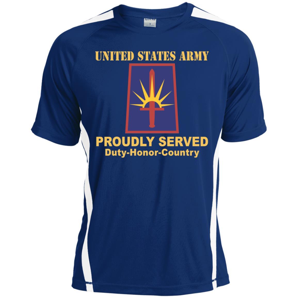 US ARMY NEW YORK ARMY NATIONAL GUARD ELEMENT JT FRC HQ- Proudly Served T-Shirt On Front For Men-TShirt-Army-Veterans Nation