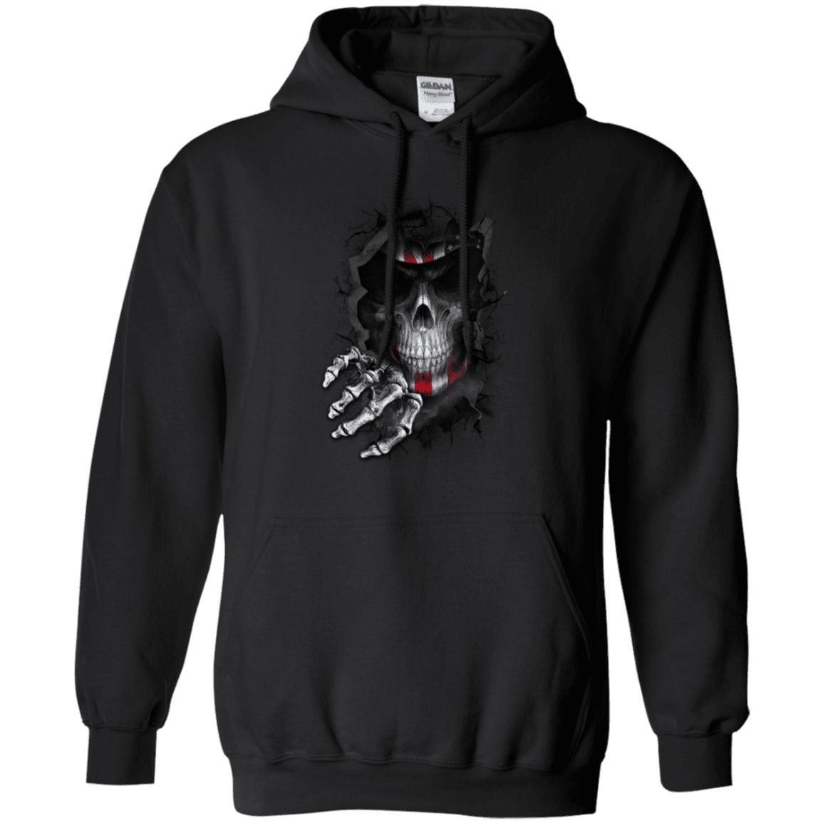 Military T-Shirt "Veteran American Skull"-TShirt-General-Veterans Nation