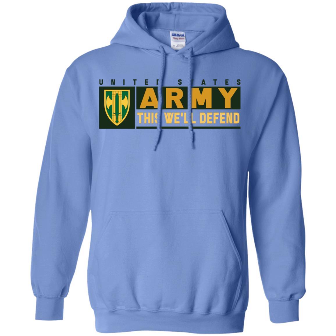US Army 18TH MILITARY POLICE BRIGADE- This We'll Defend T-Shirt On Front For Men-TShirt-Army-Veterans Nation