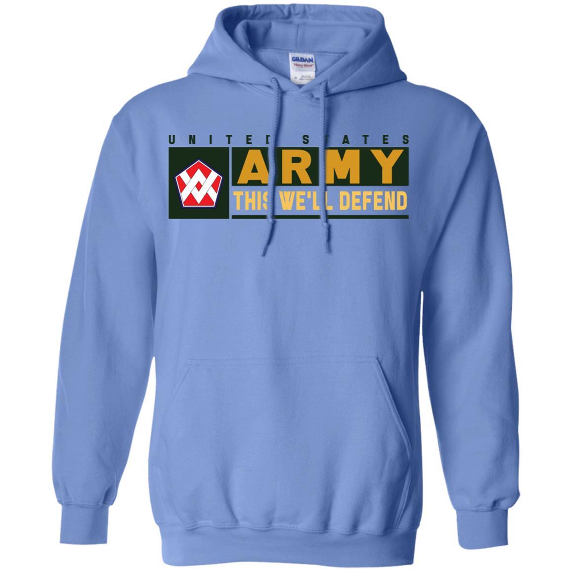 US Army 55TH SUSTAINMENT BRIGADE CSIB- This We'll Defend T-Shirt On Front For Men-TShirt-Army-Veterans Nation