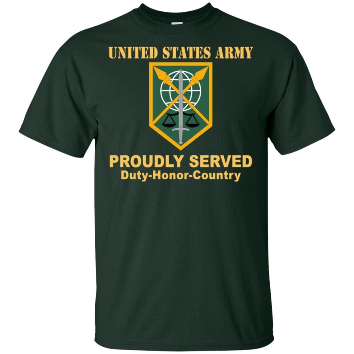 US ARMY 200 MILITARY POLICE BRIGADE- Proudly Served T-Shirt On Front For Men-TShirt-Army-Veterans Nation